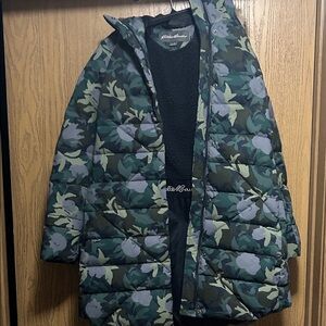 Eddie Bauer Floral Camouflage Puffer Jacket